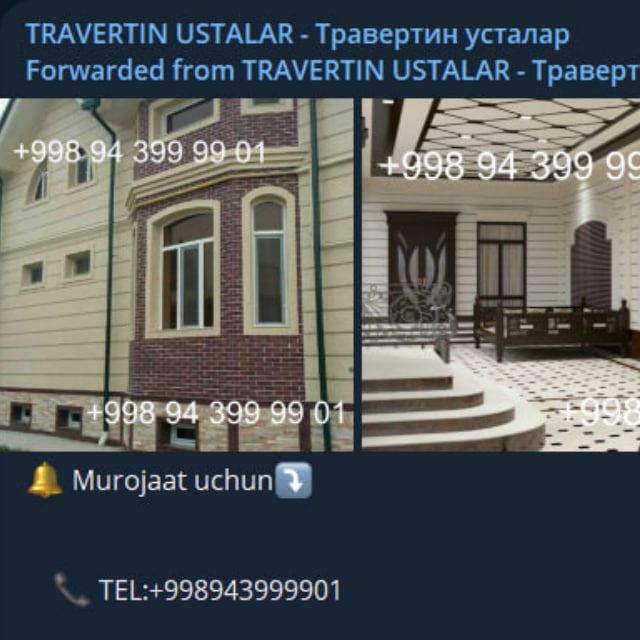 TRAVERTIN USTALARI - Травертин усталар