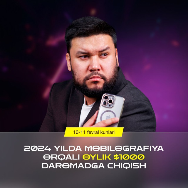 2024-yilda Mobilografiya orqali oylik 1000$ daromadga chiqish